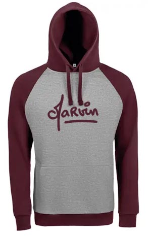 Sweat "Marvin" gris bordeau